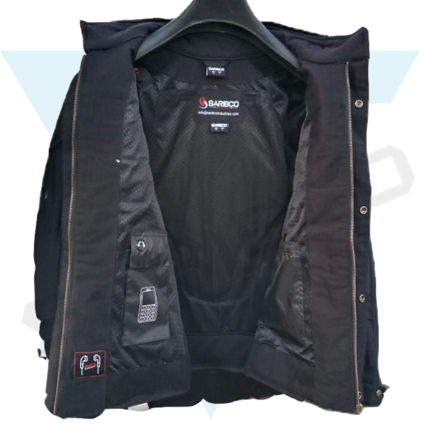 Men’s Wax Cotton Motorcycle Jacket SC01 - Image 3